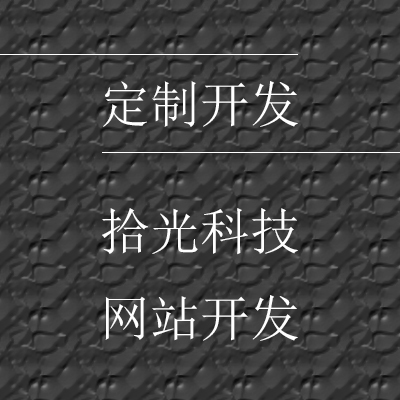 web定制开发拾光网络科技